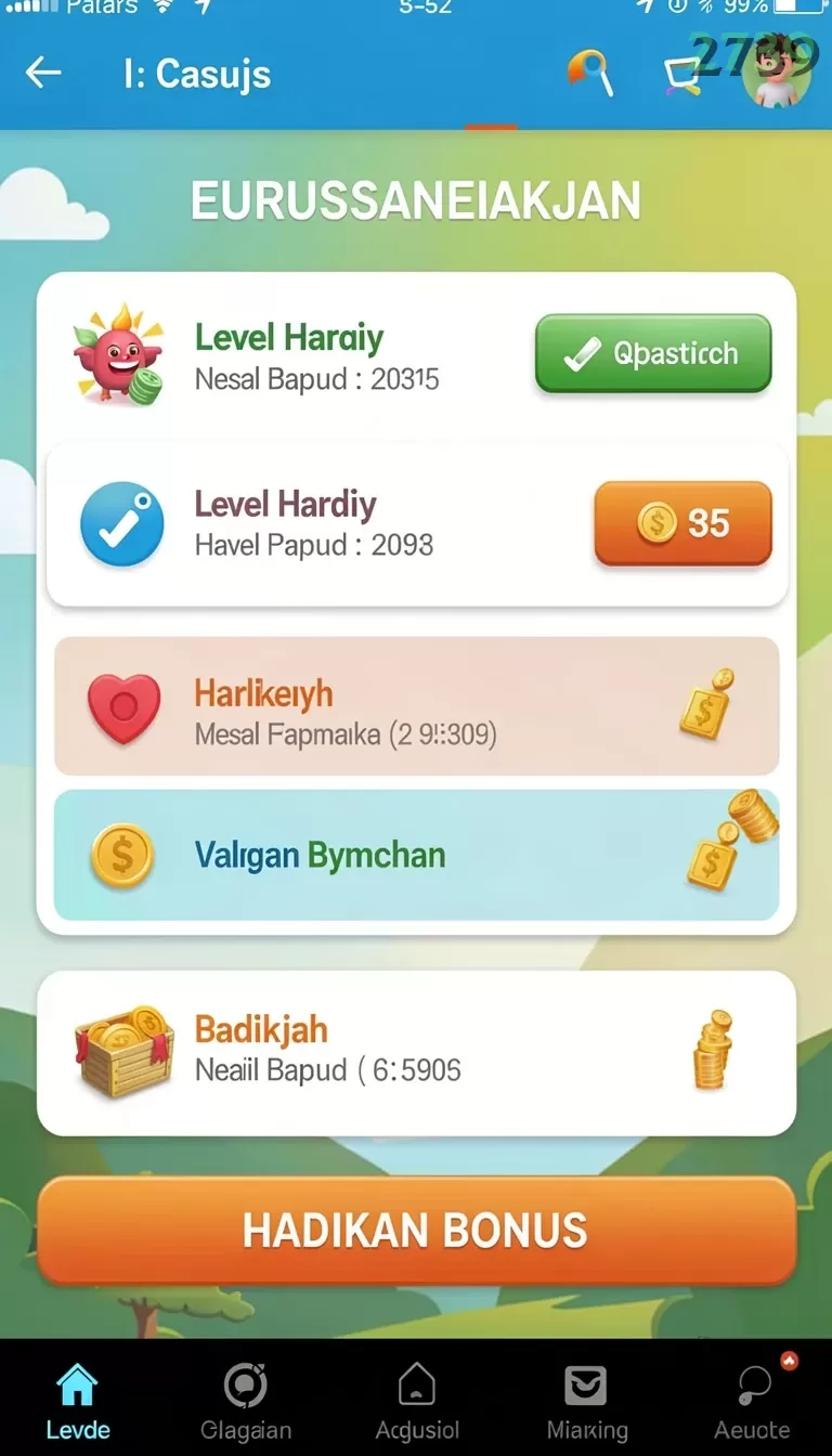 Cuplikan layar REMI62 — menu navigasi