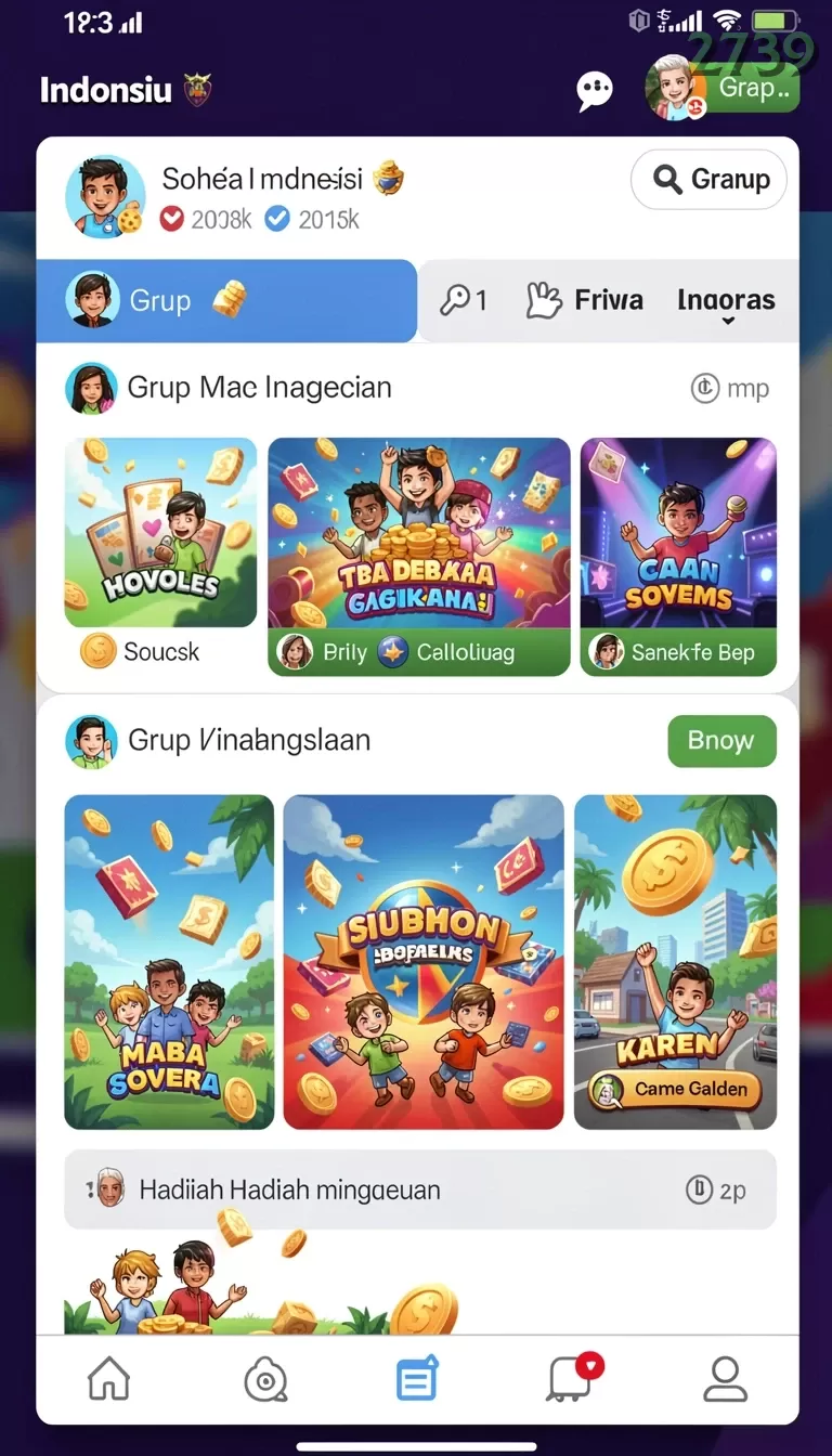 Cuplikan layar V678 — halaman utama